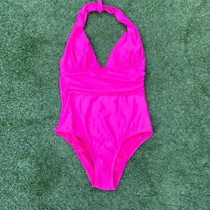 Mar By Vix Women's Size Medium Fuschsia One Piece Swimsuit